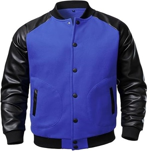 2026 vente chaude veste universitaire en laine formelle pour hommes avec manches de couleur personnalisées Options de gros - Product Image 1