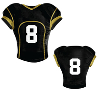 Ensemble de maillots de football américain unisexe grande taille, haute qualité, respirant, séchage rapide, antibactérien, anti-UV, uniforme sportif personnalisé