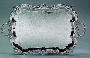 Bandejas de servicio de latón de último diseño, mango decorativo, suministros de utensilios de cocina, bandeja de servicio clásica de latón para el hogar, Hotel y restaurantes - Product Image 6