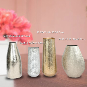 Metal Flower Vase Handmade Designing Flower <b>Pots</b> for <b>Table</b> Top Centerpiece for Flowering Decoration Manufacturer - Product Image 2