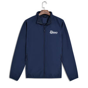 Chaqueta Cortavientos de Invierno de Alta Calidad para Hombre, Transpirable, de Secado Rápido, con Logotipo Frontal, Material de Poliéster/Nailon - Product Image 1