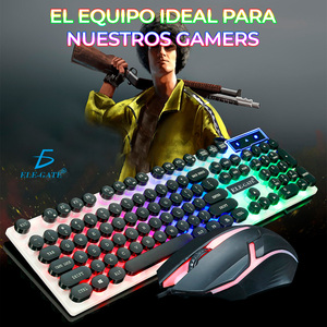 Kit Tastiera e Mouse da Gaming Illuminati a LED RGB, 104 Tasti, Meccanici, Ergonomici, Connessione USB Cablata, Impermeabili, con Caratteristiche in Metallo - Product Image 6