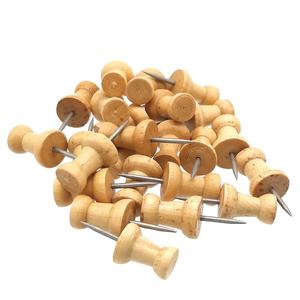 Clavijas de Madera Suaves para Pizarra Decorativa, Clavijas de Corcho para Oficina, Escuela y Hogar - Product Image 1