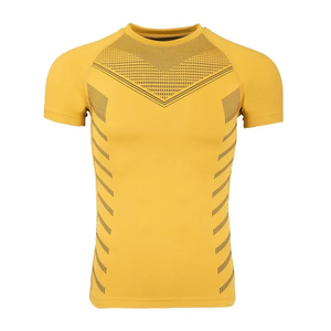 Customizable Quick Dry Men's Rash Guard Short Sleeve Fitness <b>Compression</b> <b>Shirt</b> Spandex/Nylon 180g Fabric for Gym Workout Muscle - Product Image 3