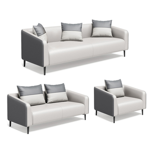 Sofá Modular de Lujo Moderno, Juego de Sofás de Cuero PU Impermeable, 1, 2, 3, 4 Plazas, Sillón Ejecutivo Seccional, Muebles Comerciales - Product Image 6