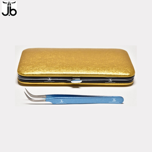 Pince d'extension de cils en acier inoxydable à pointe polie personnalisée JACKBILLY avec emballage Premium - Product Image 1