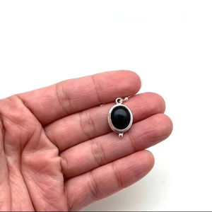 925 <b>Solid</b> <b>Silver</b> Classical <b>Earrings</b> Jewelry For Women 925 Sterling <b>Silver</b> Black Onyx Gemstone Boho Style Handmade <b>Earrings</b> Gift - Product Image 1