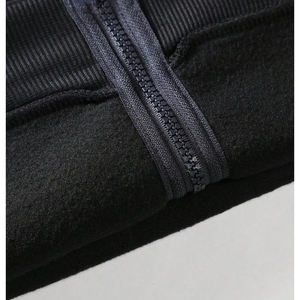 Sweats à capuche pour homme 100% haute qualité hommes bicolore lambrissé broderie patchs surdimensionné éponge cordon capuche pull sweat - Product Image 4