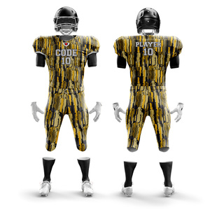 OEM de alta calidad 2025 uniforme de fútbol americano 100% poliéster transpirable de talla grande equipo de color sublimado uniforme - Product Image 4