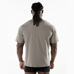 Precio de fábrica OEM 100% algodón logotipo personalizado impreso Unisex camisetas de gran tamaño para los hombres patrón sólido directo Pakistán fabricante - Product Image 2