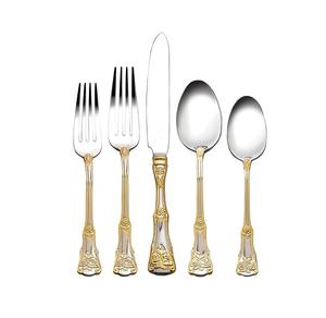 Ensemble de couverts en métal design antique hôtel restaurant maison mariage cadeau de noël ensemble de couverts couverts couverts en acier inoxydable - Product Image 3