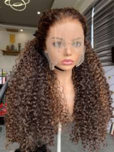 Extensions de Cheveux Humains Bouclés Eurasiens Femmes Prix de Gros Vietnam Fournisseur Unique Machine Trame Matière Première HD Dentelle Paquet - Product Image 2