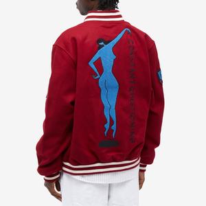 Vestes universitaires pour hommes 25-26, mode, logo personnalisé, manches longues, vestes universitaires vierges, vestes de baseball décontractées - Product Image 3