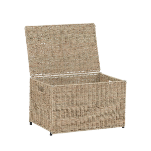 Vente en gros à bas prix coffre à jouets en jonc de mer avec couvercle conteneur de stockage tissé fabriqué au Vietnam grossistes de décoration intérieure - Product Image 3