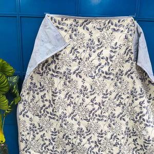 Dohar réversible artisanal léger imprimé à la main, 100 % coton, doux, fait main, pour lit double - Product Image 1