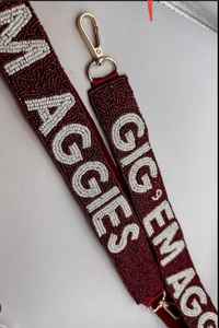 Correa de monedero con cuentas Gameday Red Use to Lady Bags calidad premium - Product Image 5