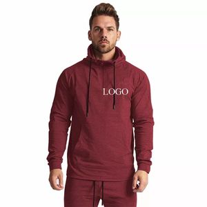 Conjunto de Sudadera con Capucha Térmica de Invierno Unisex de Talla Grande, Logotipo Personalizado Bordado, 100% Algodón, Forro Polar Transpirable de Secado Rápido, Bolsillos, para Hombre y Mujer - Product Image 2