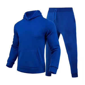 Custom Men's Jogger Sets Private Label Winter Wear Solid Pattern Breathable 100% Polyester Tracksuits Made in Pakistan - Product Image 2