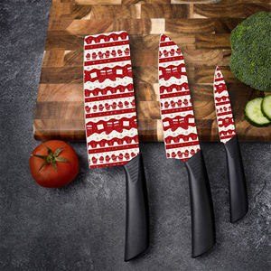 Couteau de chef à revêtement céramique, livraison rapide, manche en plastique, haute qualité, pour usage domestique, vente en gros, livraison gratuite - Product Image 1