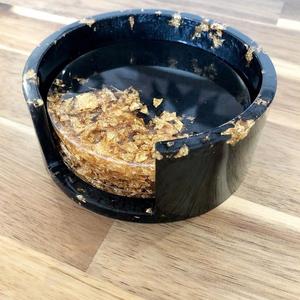 Sous-verre en résine époxy au Design Unique avec support pour la maison et l'hôtel, taille personnalisée, ensemble de sous-verres ronds de meilleure qualité pour la cuisine - Product Image 5