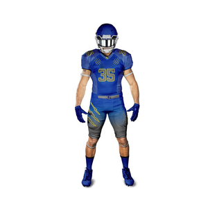 Customizable XL American Football Uniform Breathable Anti-Bacterial Quick Dry Team Spandex/Polyester Jersey Printed Sports - Product Image 3