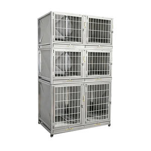 Terlaris dalam ruangan Universal baja antikarat kecil ukuran sedang rumah anjing kucing Multi lapisan kandang asrama logam antilembap mudah - Product Image 2