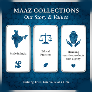 Urne funéraire en laiton doré de conception classique pour cendres humaines adultes, vente en gros |   Bandes noires en métal pour articles funéraires |   Collections Maaz - Product Image 5