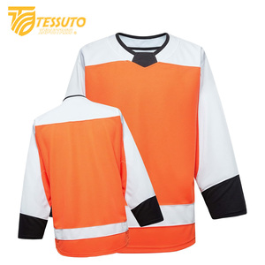 ชุดกีฬาฮ็อกกี้น้ำแข็ง100% โพลีเอสเตอร์น้ำหนักเบาออกแบบโลโก้และชื่อทีมได้ตามต้องการ - Product Image 5