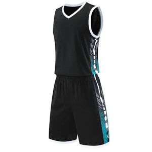 Vente en gros d'uniformes de basket-ball en polyester 160GSM Ensemble de maillots réversibles de sublimation de couleur de camouflage pour les équipes professionnelles - Product Image 2