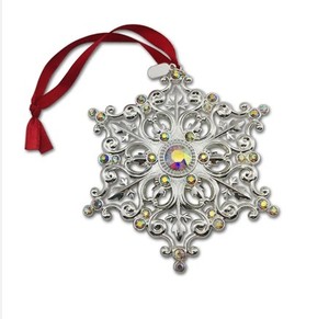 Christmas Decor <b>Metal</b> Snowflake Ornaments Xmas Tree Decor Set Of 3 <b>Metal</b> Gifts Christmas Rhinestone Snowflake Ornament - Product Image 1