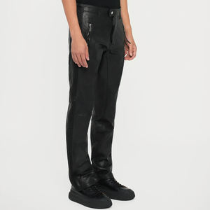 กางเกงหนังแฟชั่นสำหรับผู้ชายกางเกงหนังสีตามสั่งดีไซน์ล่าสุด - Product Image 3