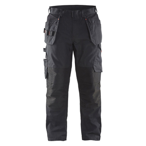Pantalones Cargo de trabajo con logotipo personalizado para hombre, cinta reflectante resistente al fuego, resistente al aceite, cintura media, ropa de trabajo ligera de algodón informal - Product Image 5