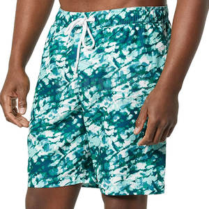 กางเกงว่ายน้ำผู้ชายสไตล์ไฮสตรีทชุดว่ายน้ำแบบลำลองฤดูร้อนมีโลโก้ด้านหน้าแบบทึบ - Product Image 3