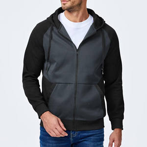 เสื้อฮู้ดของผู้ชายเสื้อผ้าแนวสตรีทของ2025ซักด้วยกรดเทอร์รี่เฮฟวี่เวทโอเวอร์ไซส์แบบรูดซิป - Product Image 1