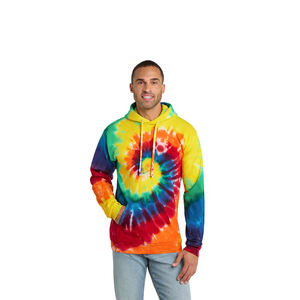 Sudadera con capucha Tie Dye para hombre, sudadera de algodón colorida con bolsillo de canguro, ropa de calle cálida de invierno, Sudadera con capucha Unisex - Product Image 1