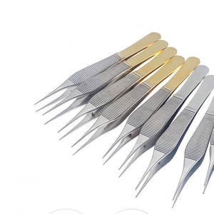 Pinzas de fórceps de tejido oftálmico 1*2 dientes/plataformas de acero inoxidable en acero inoxidable alemán de alta calidad - Product Image 2