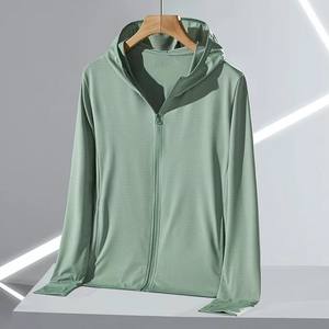 Sudadera con capucha de protección solar de punto de invierno para mujer, Jersey deportivo de talla grande con logotipo frontal, algodón, coreano, - Product Image 3