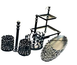 Bol de service décoratif en métal en aluminium de couleur noire de Style nordique fabriqué à la main pour la qualité alimentaire de partie de restaurant d'hôtels - Product Image 1