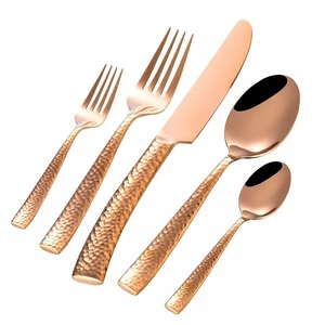 Juego de 4 cucharas de cubiertos de acero inoxidable, ideal para cocina, comedor, hogar, uso en Hotel, cubiertos chapados en Color dorado, mango clásico - Product Image 4