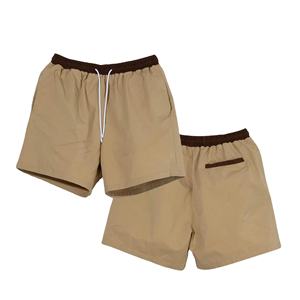 Nouveaux shorts pour hommes en coton 100% personnalisables, à la mode, en gros, avec contraste de couleurs et élastique - Product Image 1