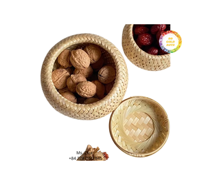 Caja de almacenamiento de bambú ecológica hecha a mano vietnamita al por mayor con tapa para regalos de dulces de té y decoración del hogar - Product Image 5