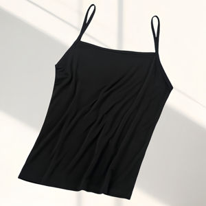 Inclusive Fit Plus Size Cotton Camisole for Women Breathable Color Block Tank <b>Tops</b> Casual Wear <b>Lace</b> Oversized Camisoles Supplier - Product Image 3