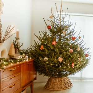 Hot Product Rattan Wicker <b>Christmas</b> <b>Tree</b> Skirt Natural Willow <b>Stand</b> Cover for <b>Christmas</b> <b>Tree</b> Base <b>Tree</b> Skirt - Product Image 2