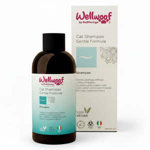 Shampoo pour chat OEM PL Italy RedMoringa 200 mL, formule douce pour le nettoyage et le toilettage des animaux de compagnie - Product Image 1