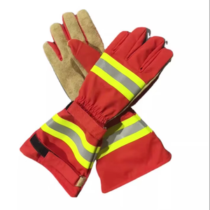 Guantes de protección contra incendios para bomberos, guantes ignífugos para exteriores, estilo largo antidesgaste - Product Image 2