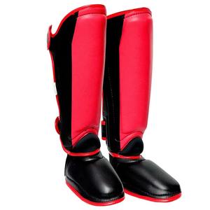 Espinilleras de la mejor calidad para adultos, protector de espinilleras de fútbol de color rojo de buena calidad más pequeño - Product Image 1