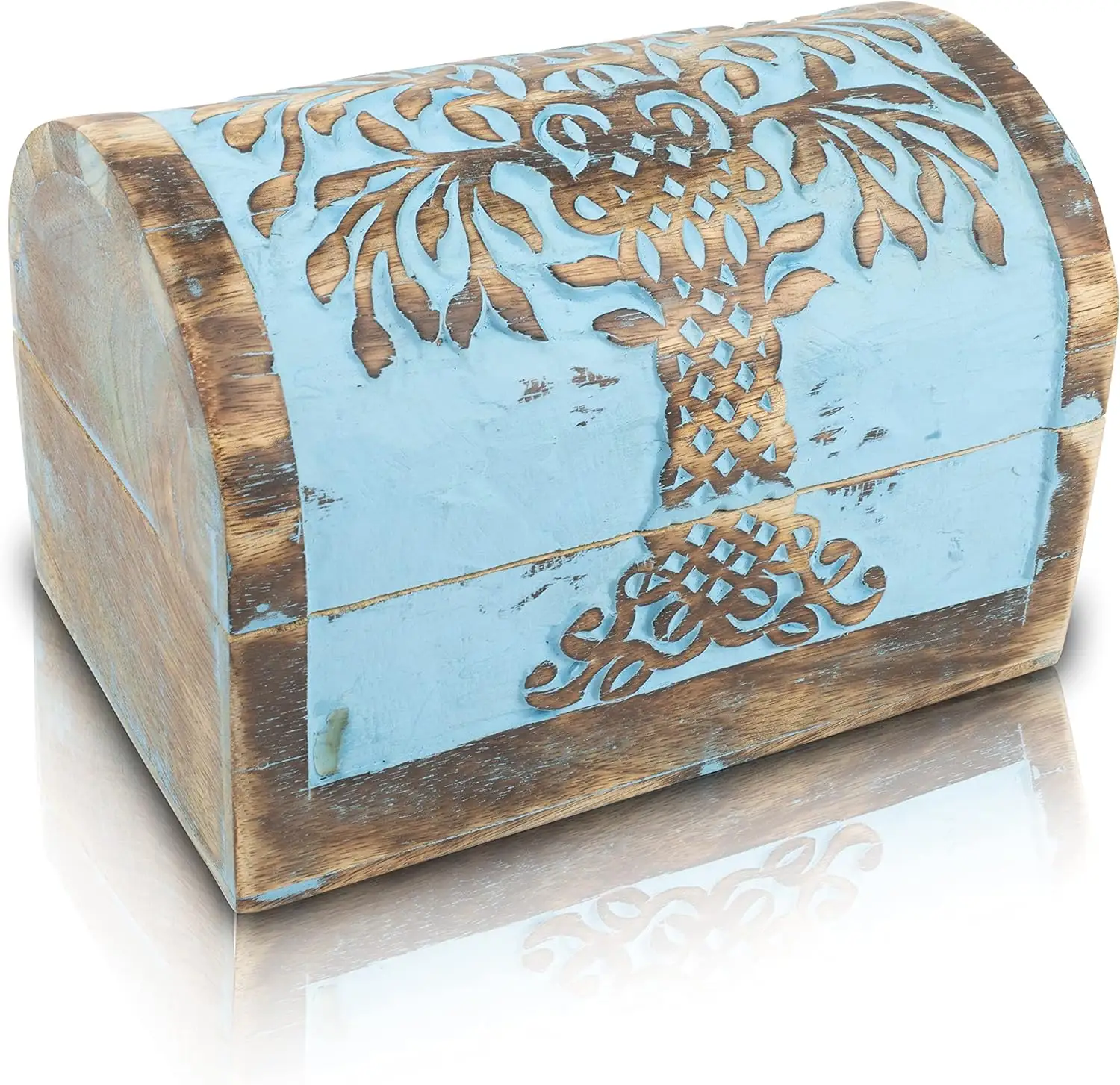 صندوق كنوز قراصنة خشبي أزرق فاتح لتخزين الصدرية الخشبية الصدرية الخشبية الصدرية الخشبية