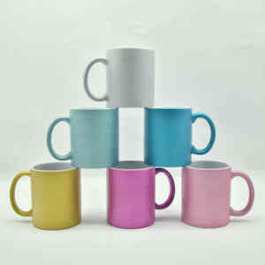 Tazas de cerámica para sublimación con purpurina para té de la leche, café, porcelana, <span class=keywords><strong>taza</strong></span> de almacén de EE. UU., 11oz, 330ml, caja <span class=keywords><strong>blanca</strong></span> - Product Image 1