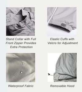 Wholesale Designer Men Long Outdoor Windbreaker Jacket Stand Lightweight Windproof Waterproof Winter Hooded Eco-Friendly Casual - Product Image 5