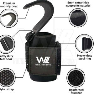 Crochets de levage pour la musculation Poids Support Réglable 2025 Workout Gym Haltérophilie Crochets - Product Image 3